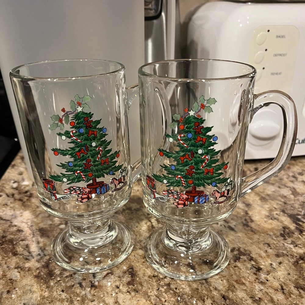 Set of 2 Christmas glasses
